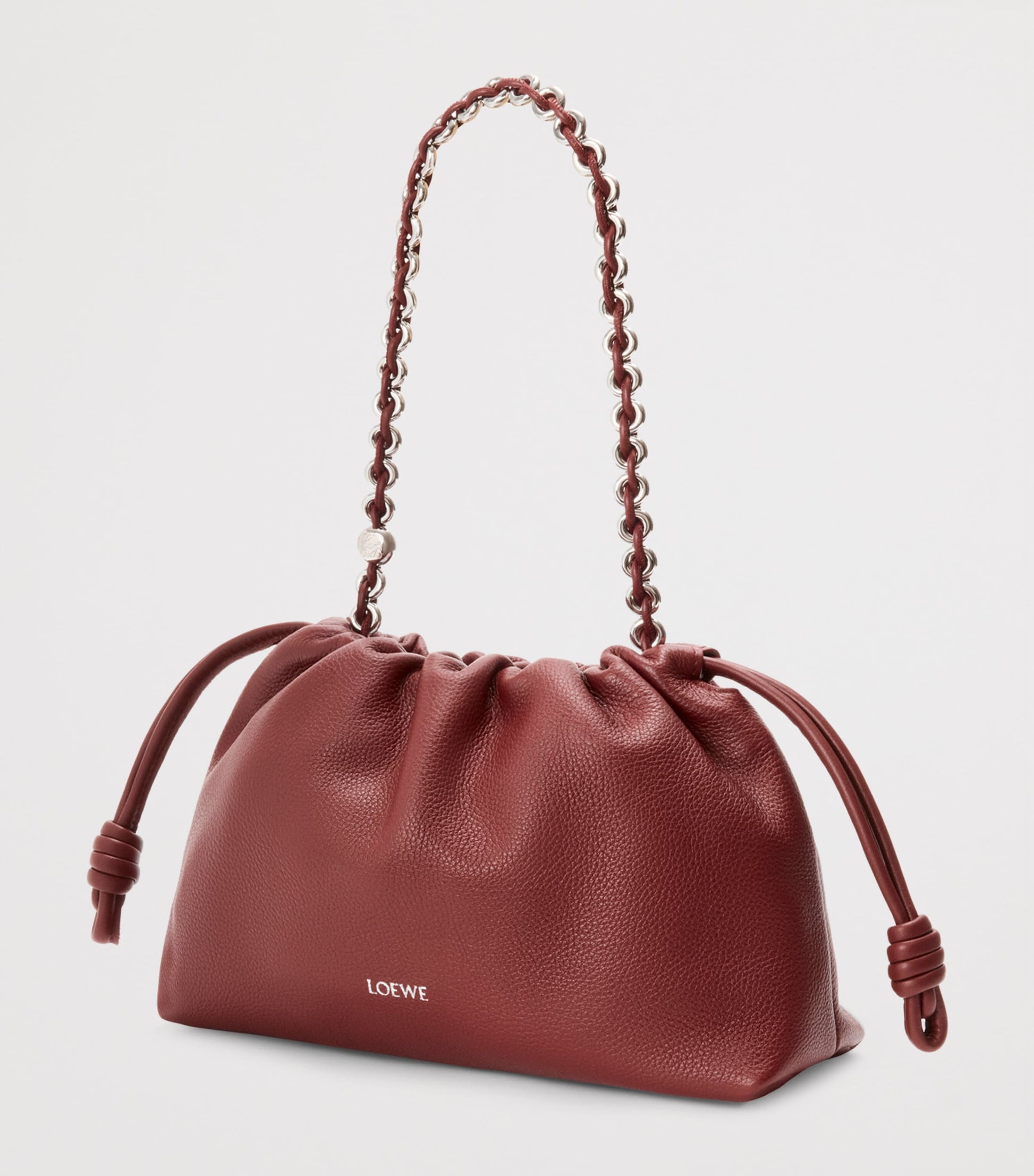 Medium Leather Flamenco Shoulder Bag