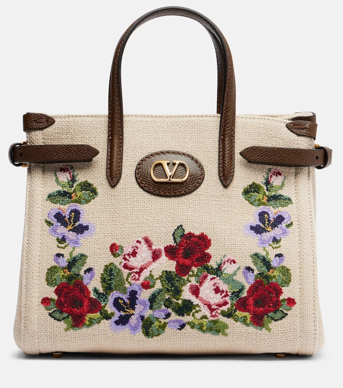 Valentino Garavani - Antibes Medium canvas top-handle bag