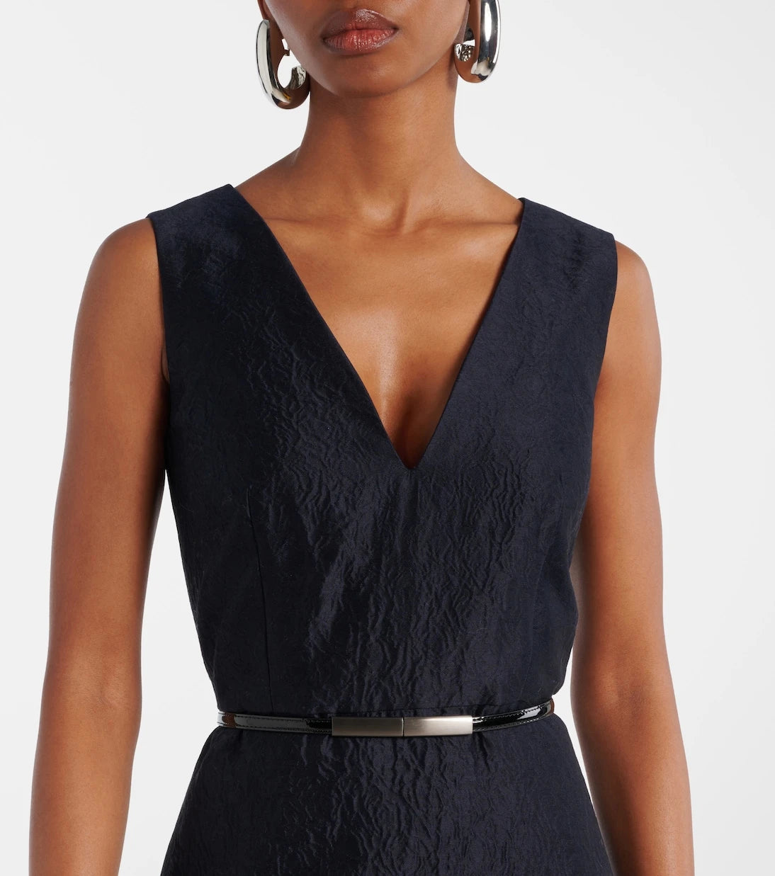 Max Mara - Lyon cotton and silk-blend cloqué midi dress