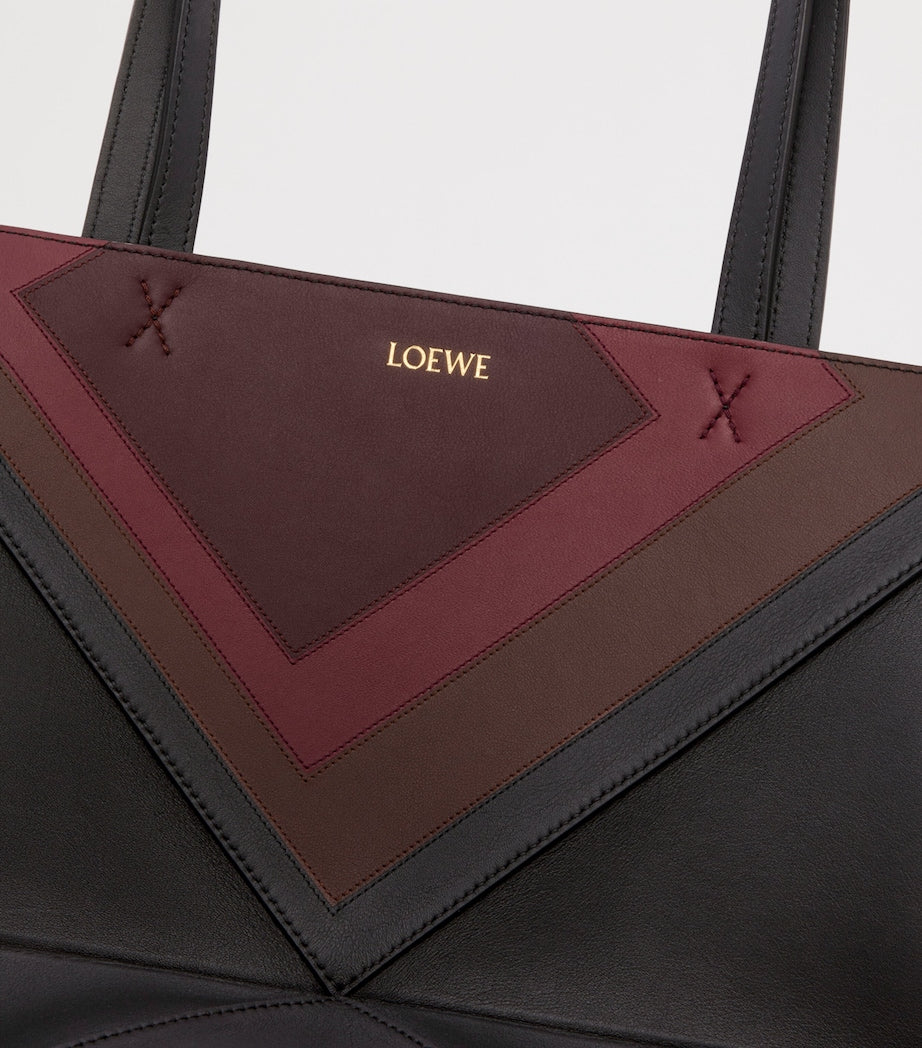 LOEWE x Albers Medium Leather Puzzle Fold Tote Bag