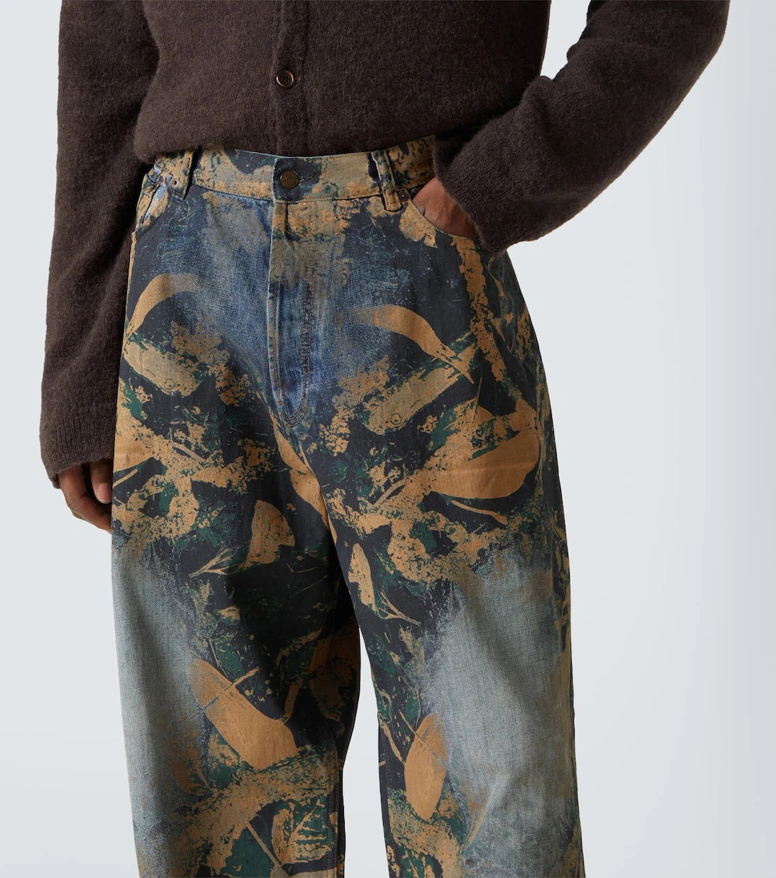 Acne Studios - 2023 printed wide-leg jeans