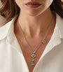 White Gold, Aquamarine and Diamond Woodland Necklace