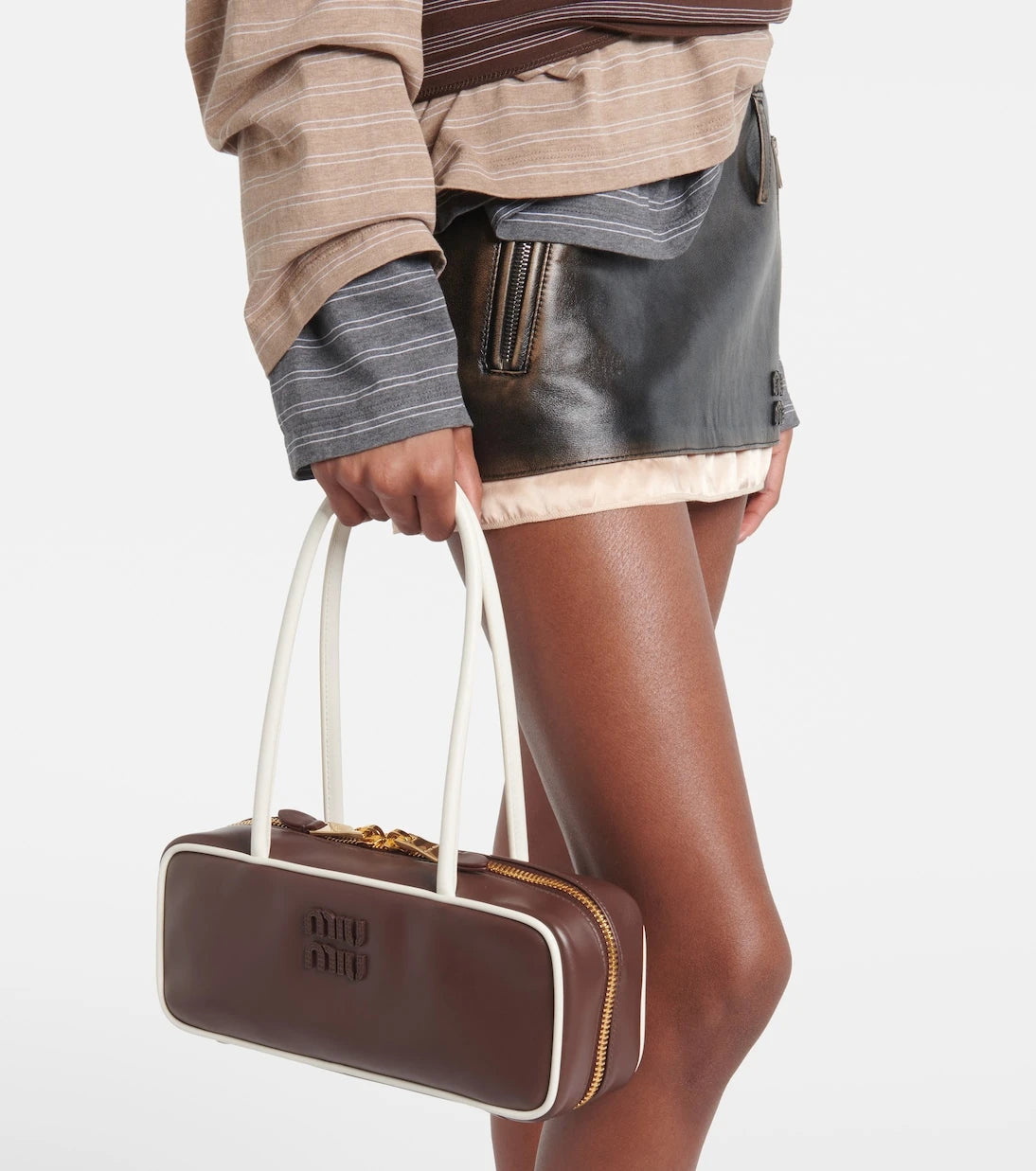 Miu Miu - Beau leather shoulder bag