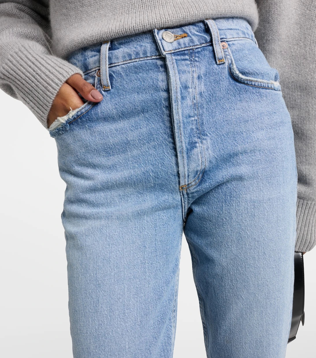 Agolde - Riley high-rise straight jeans