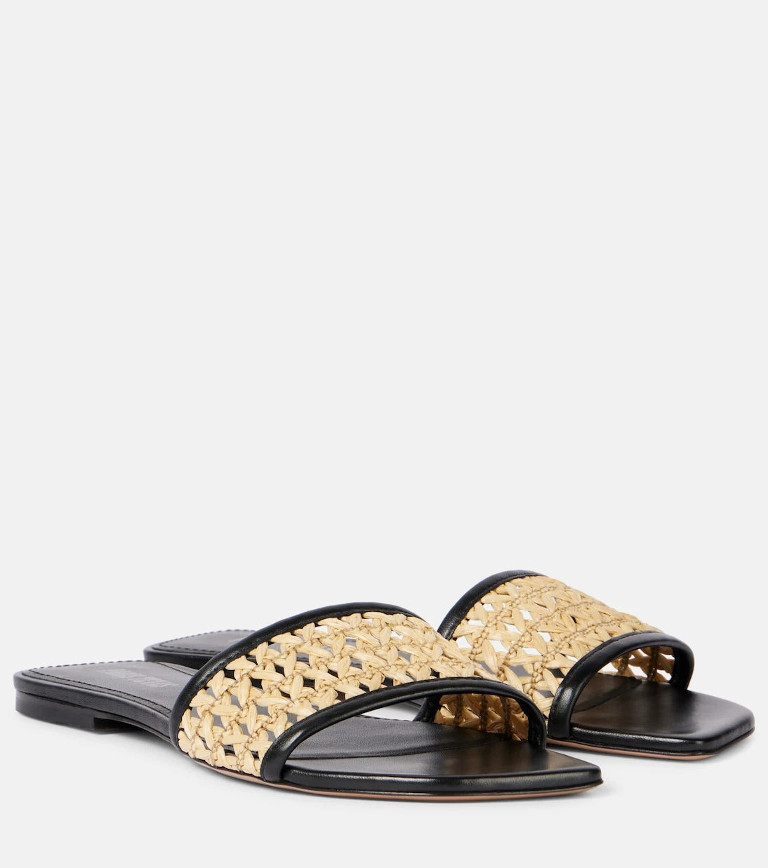 Paris Texas - Ava 50 leather-trimmed mules