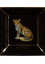 Square Leopard Tray