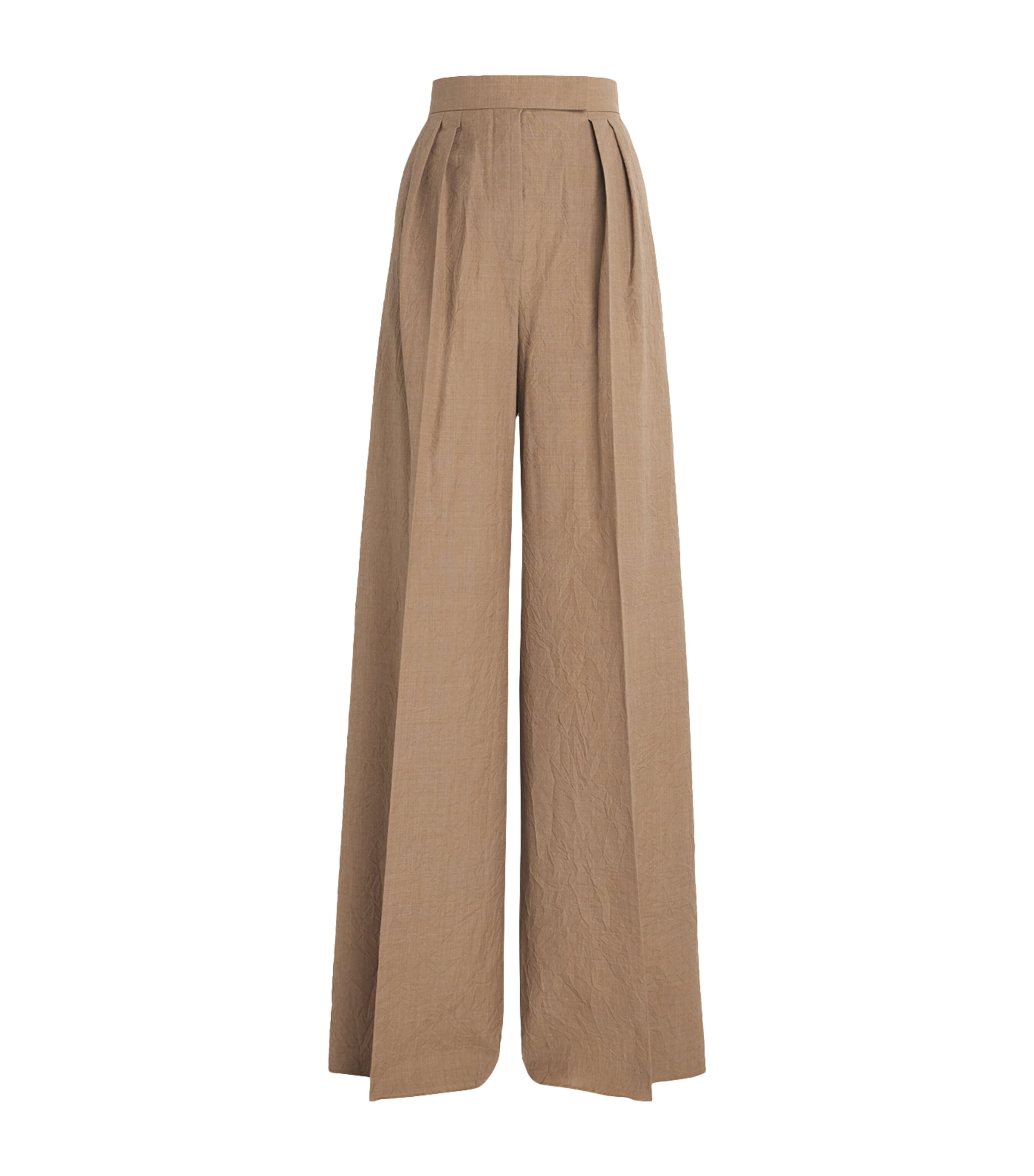 Max Mara Beige Virgin Wool Trousers