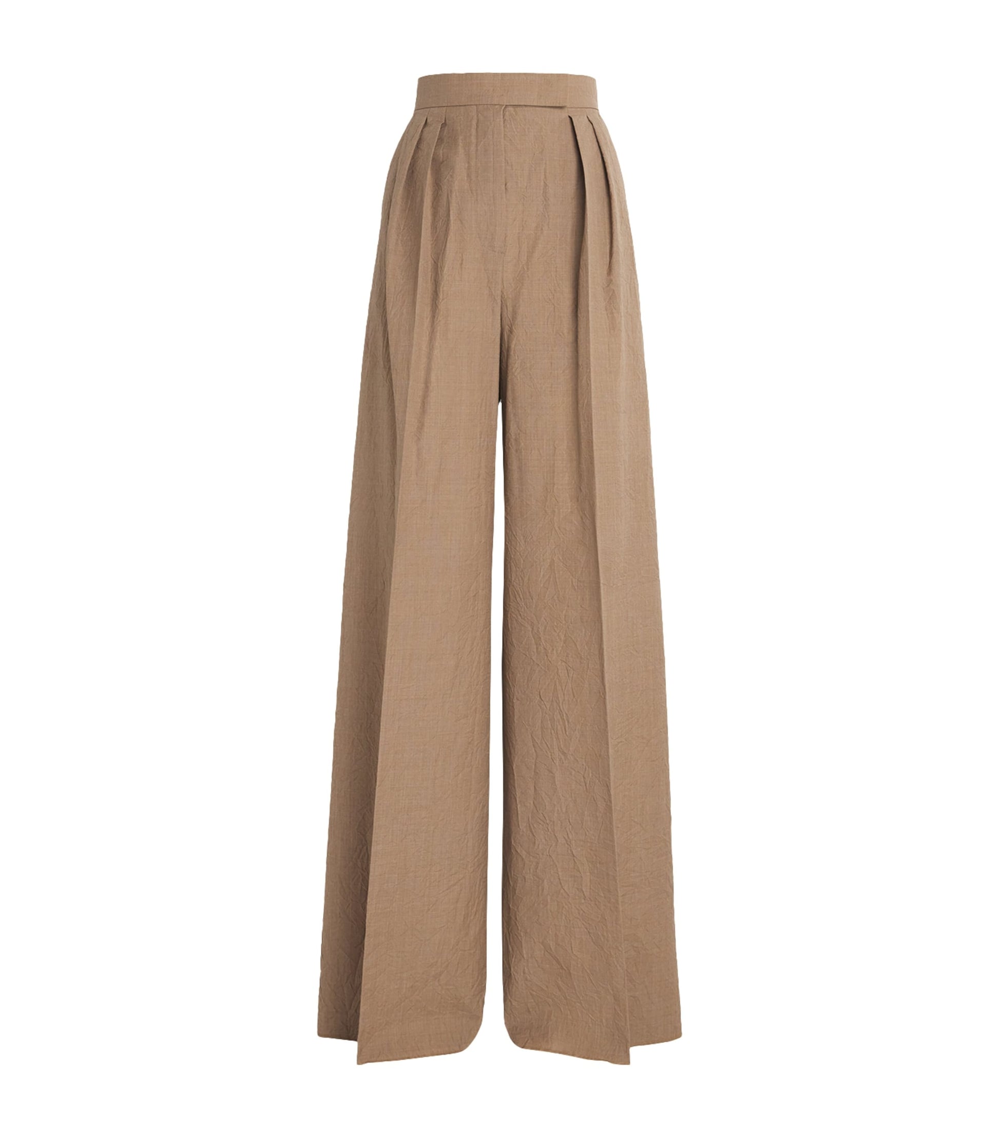 Max Mara Beige Virgin Wool Trousers