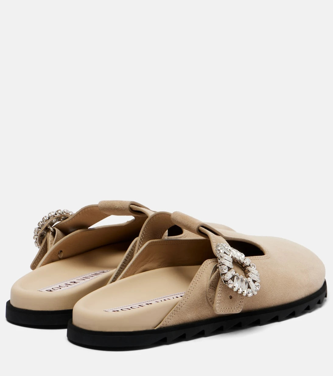 Roger Vivier - Slidy Viv' embellished suede mules