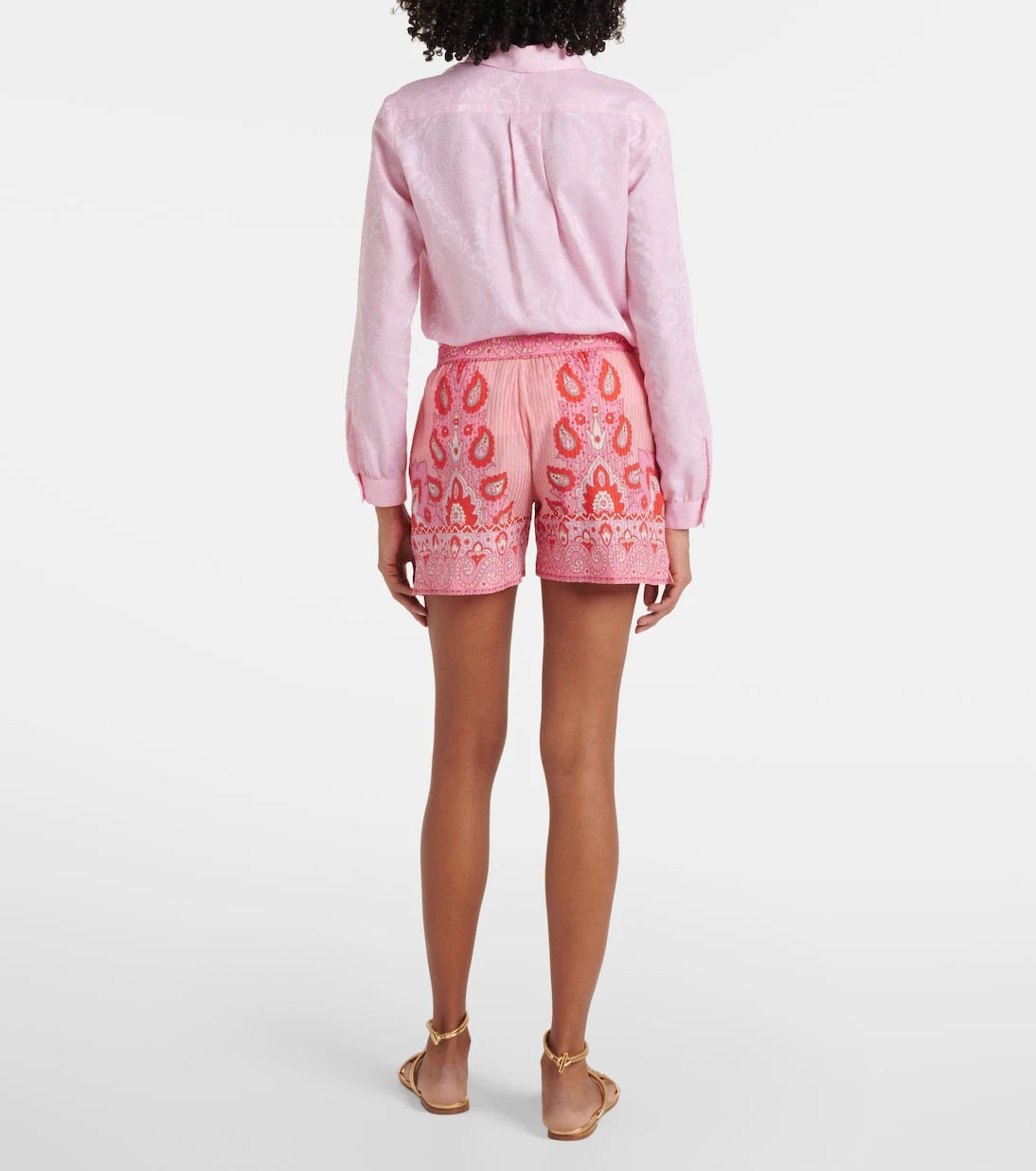 Etro - Paisley cotton and silk shorts