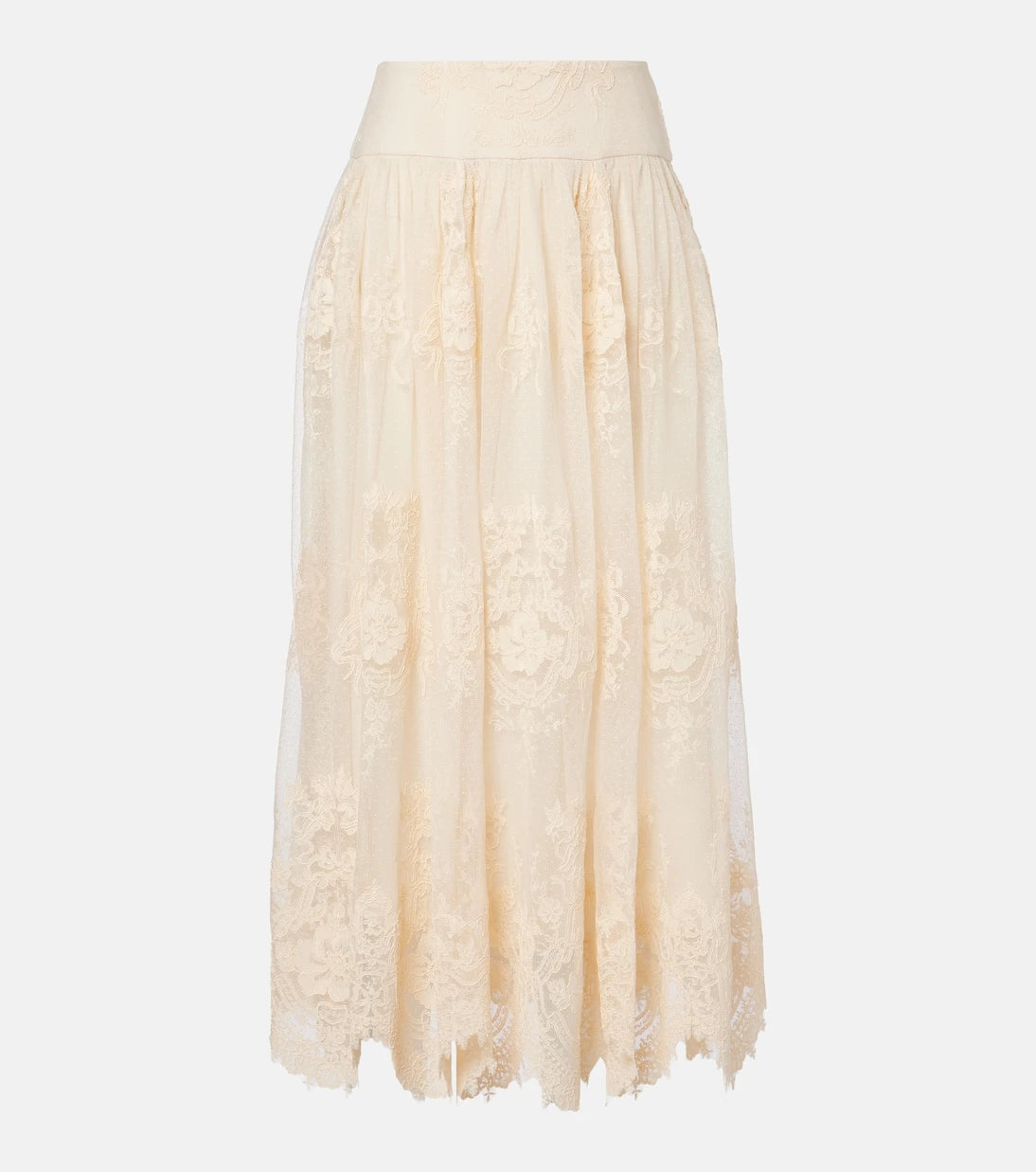 Zimmermann - Hypnotic floral lace maxi skirt