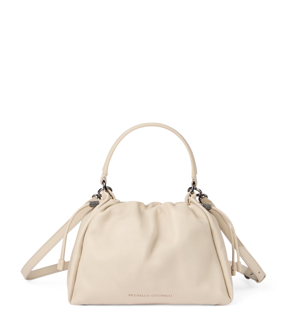 Small Leather Mellow Bucket Bag