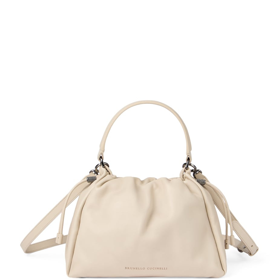 Small Leather Mellow Bucket Bag