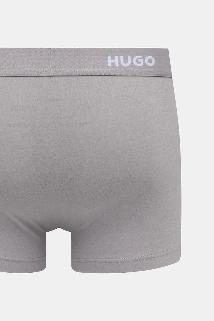 HUGO Erkek Pamuk Elastan Boxer TRUNK TRIPLET PACK 3'lü