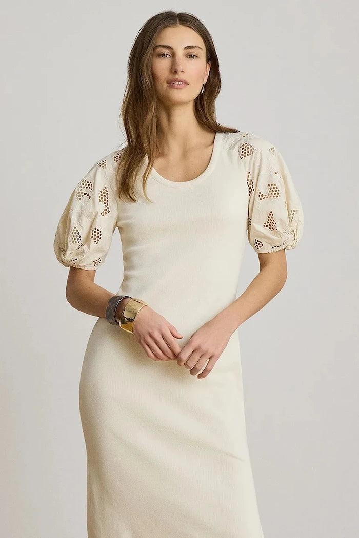 Lauren Ralph Lauren pamuk ve elastan elbise