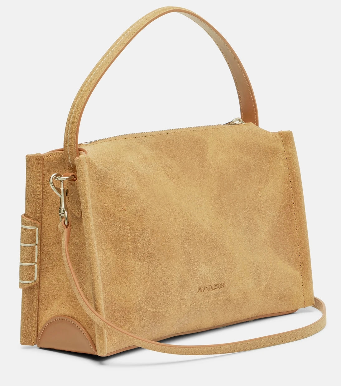 JW Anderson - Loafer Small suede shoulder bag