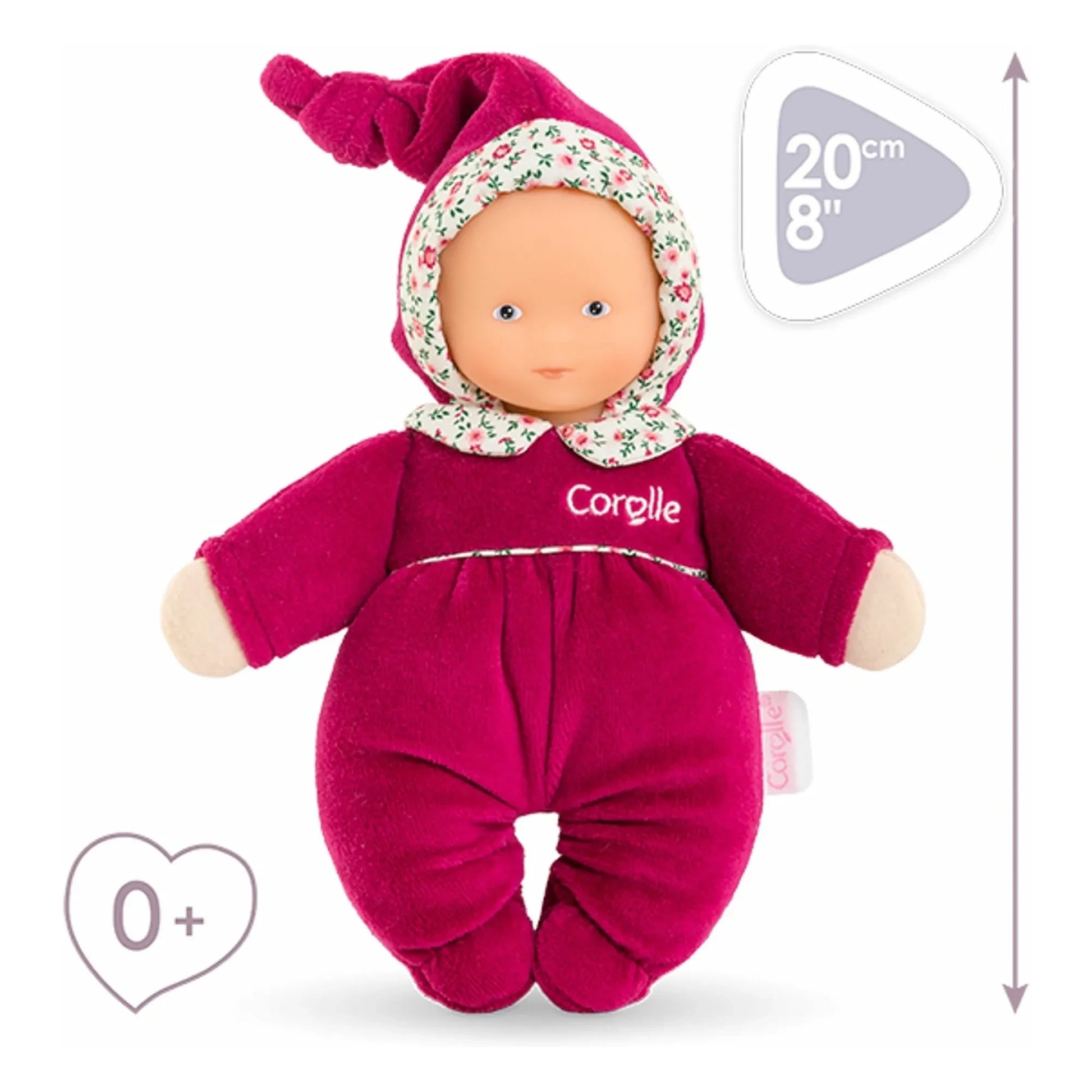 Corolle - Babidoux - Pink Pomegranate Soft toy | Fuchsia
