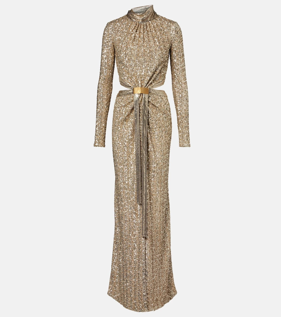 Rabanne - Sequined gathered gown