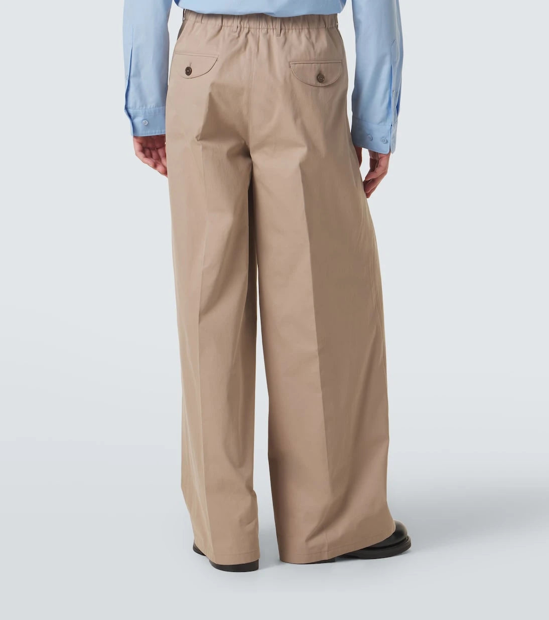 Jil Sander - Pleated cotton wide-leg pants