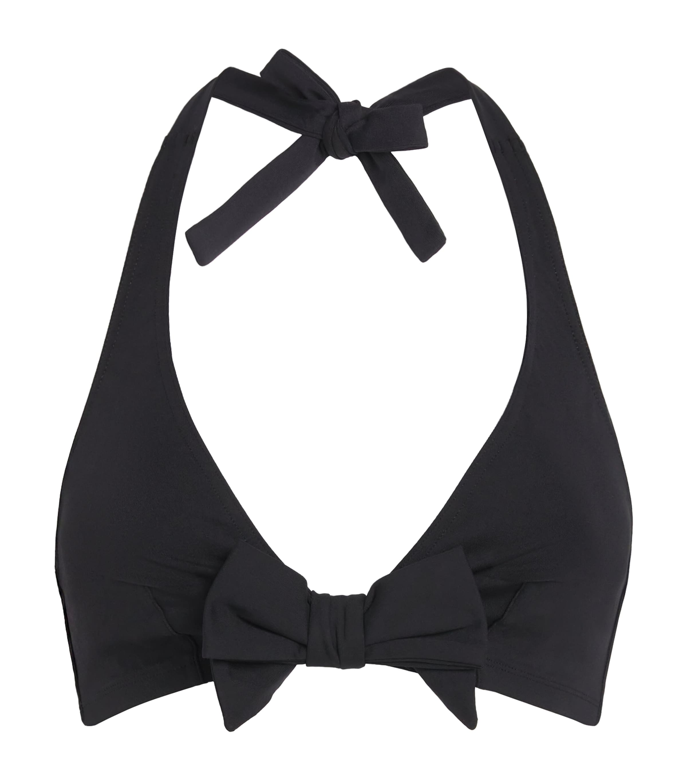 Eres Black Bow-Detail Bikini Top