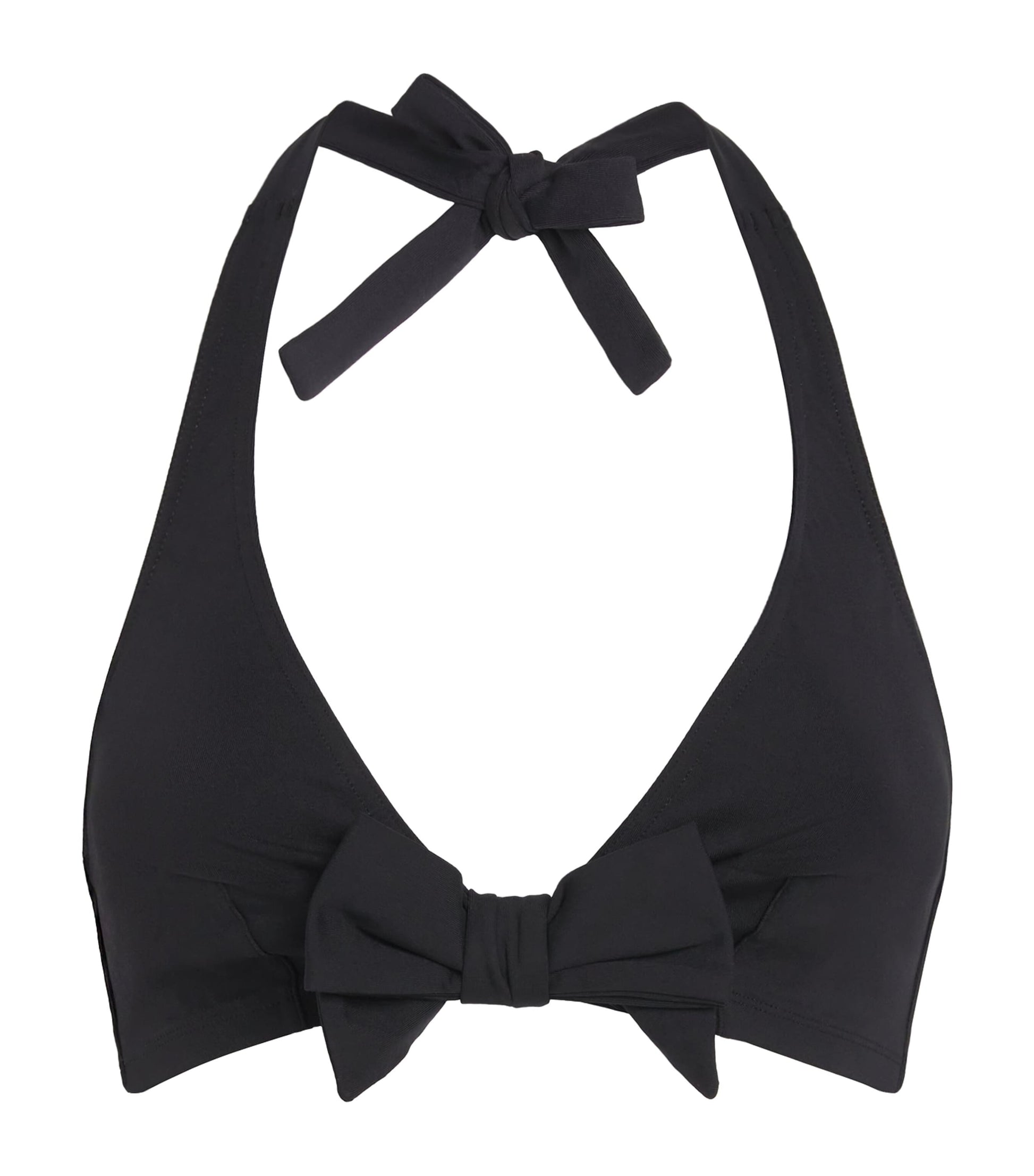 Eres Black Bow-Detail Bikini Top
