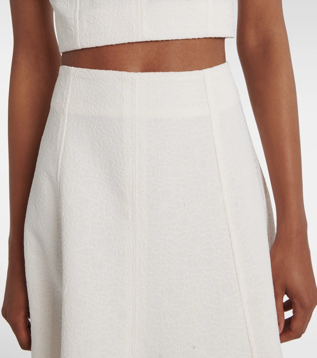 Veronica Beard - Fellini floral jacquard midi skirt