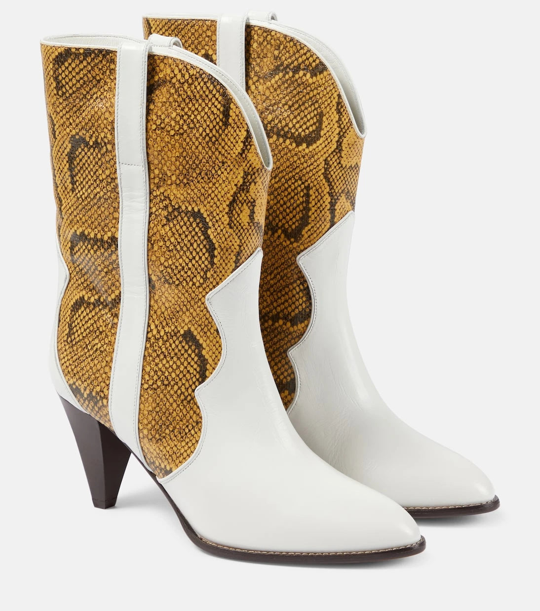 Isabel Marant - Witney snake-effect leather ankle boots