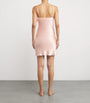 Gilda & Pearl Pink Silk-Ostrich Feather Slip Dress