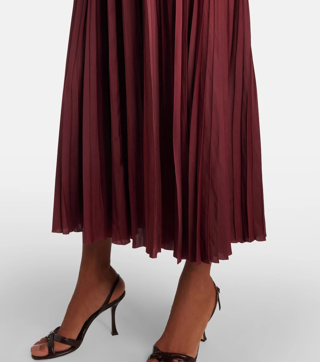 Ulla Johnson - Alexia satin plissé midi dress