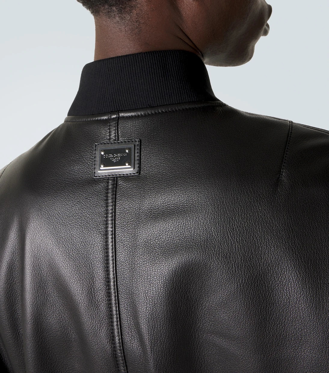 Dolce&Gabbana - Leather bomber jacket