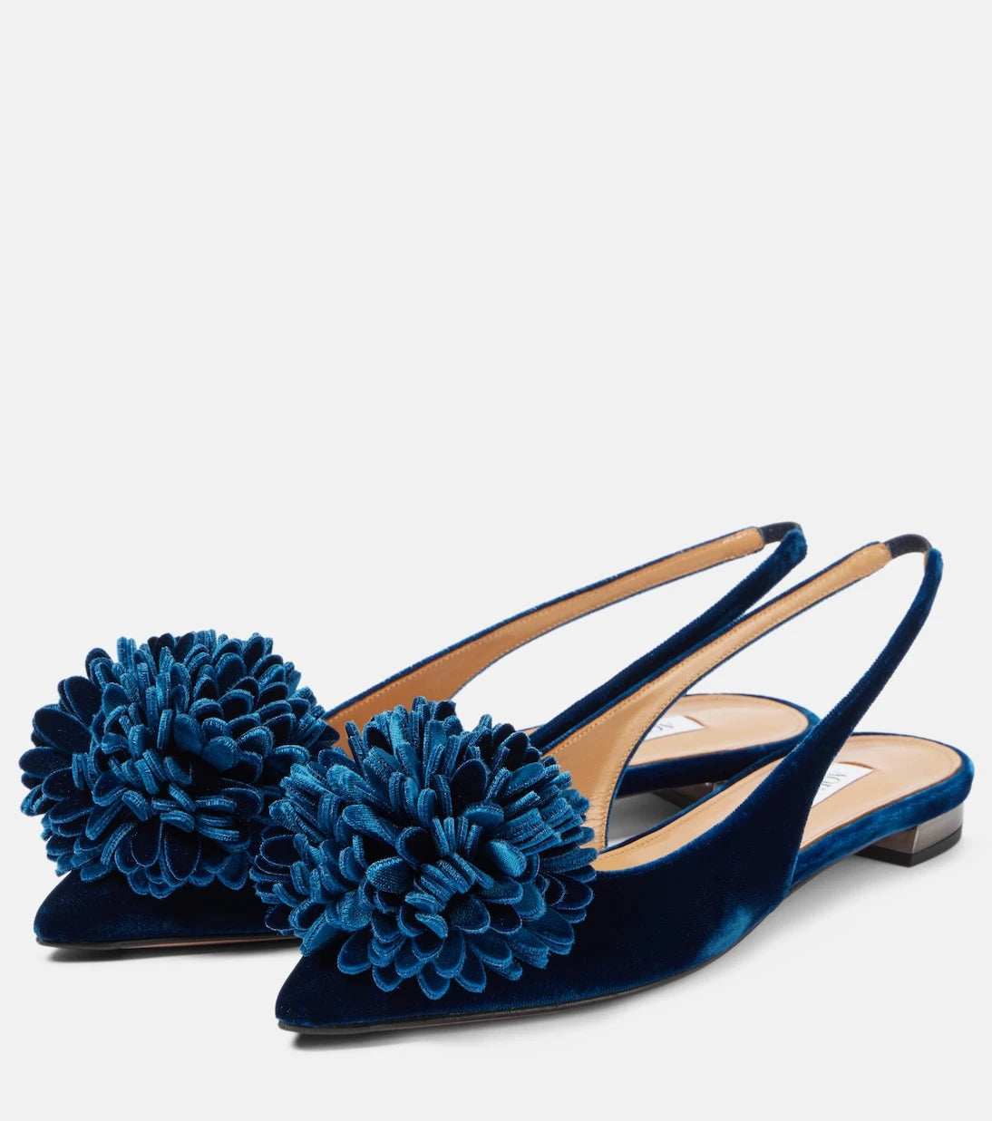 Aquazzura - Couturier velvet slingback flats