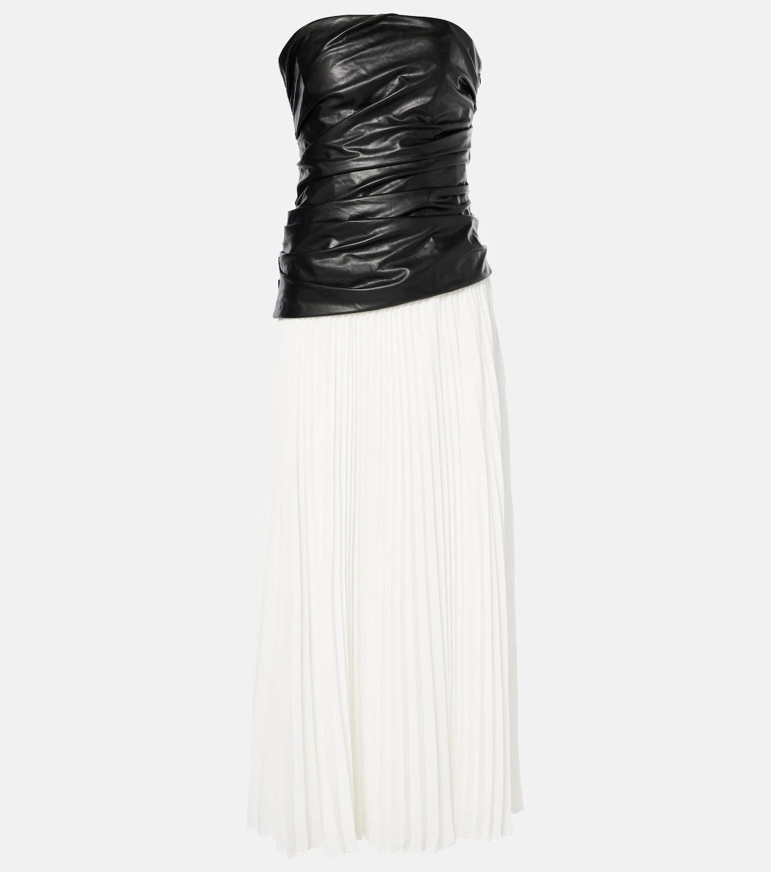 Simkhai - Arie strapless faux leather midi dress
