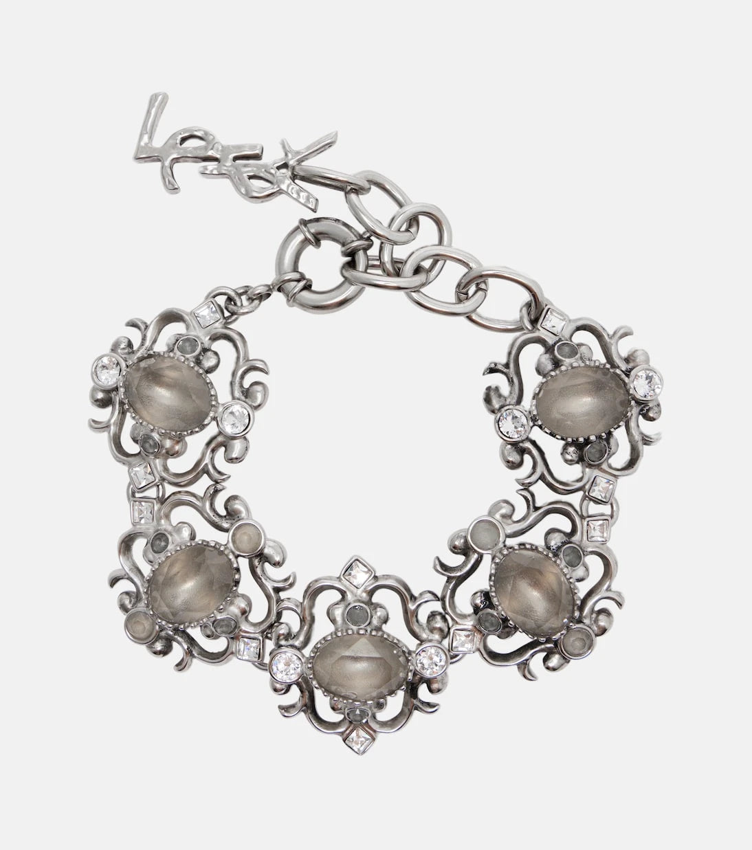 Saint Laurent - Cassandre embellished bracelet