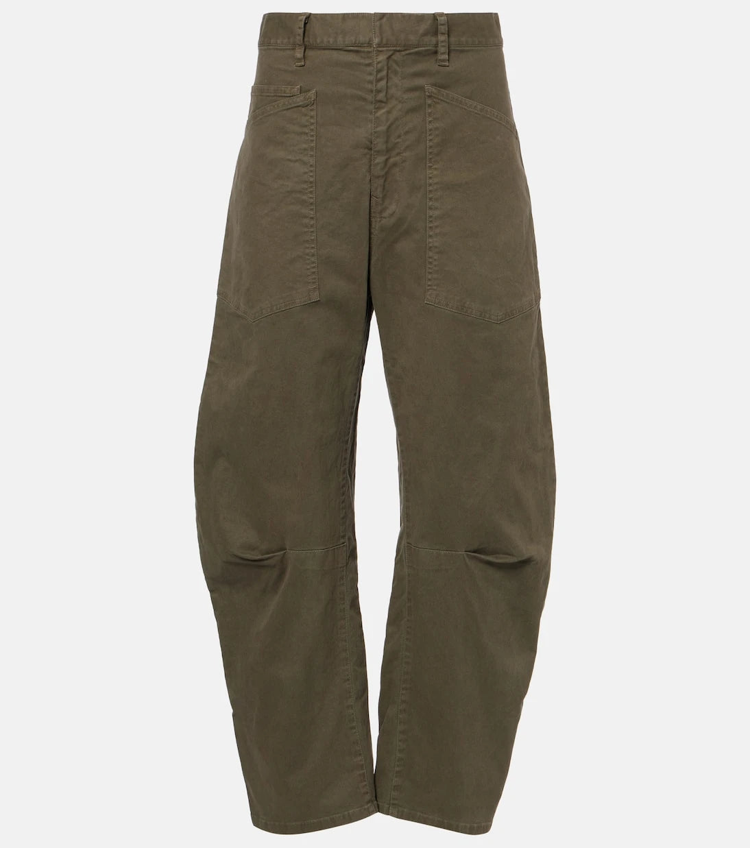 Nili Lotan - Shon cotton twill barrel-leg pants