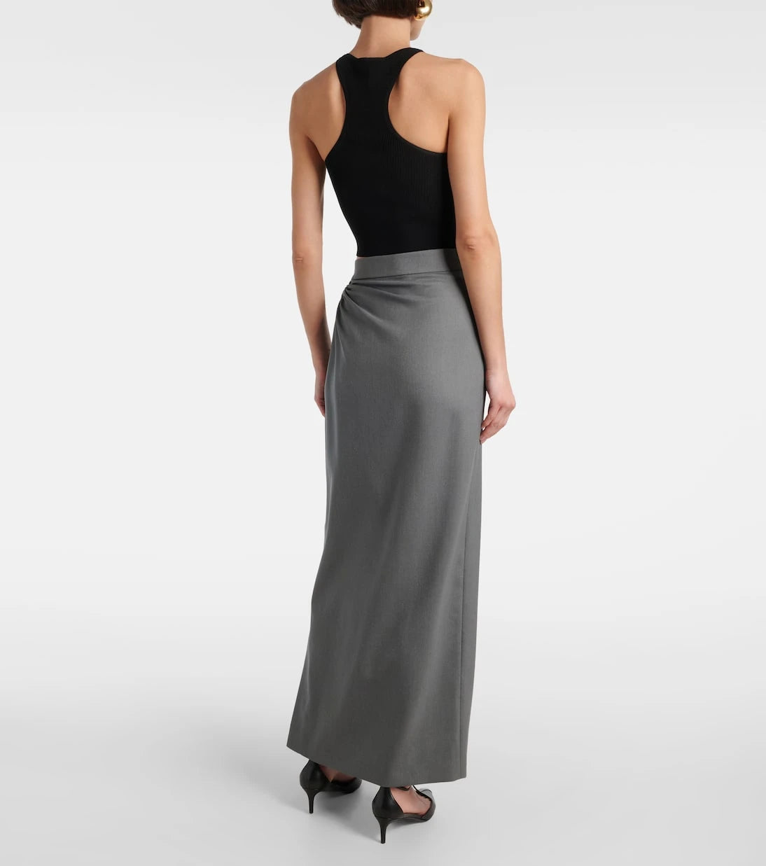 Max Mara - Wool and silk maxi skirt
