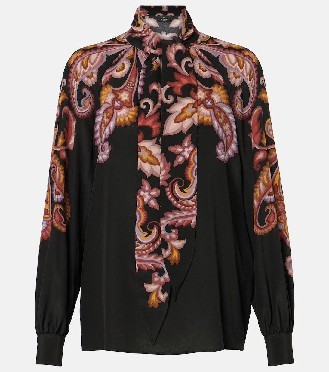 Etro - Paisley tie-neck silk blouse