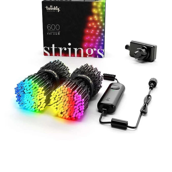 Twinkly Akıllı Yılbaşı Ağacı Işıkları Strings 600 LED RGB 48m