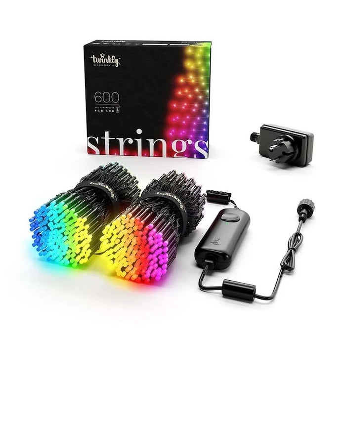 Twinkly Akıllı Yılbaşı Ağacı Işıkları Strings 600 LED RGB 48m