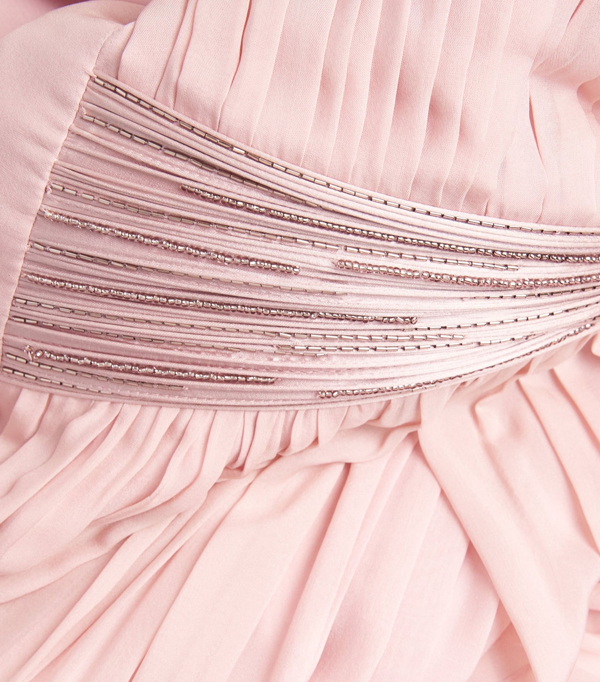 Gaurav Gupta Pink Silk Chiffon Cape Roz Gown