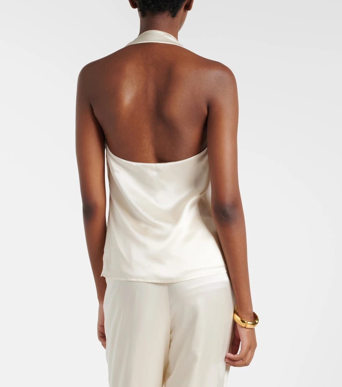 Rebecca Vallance - Elise halterneck silk satin top