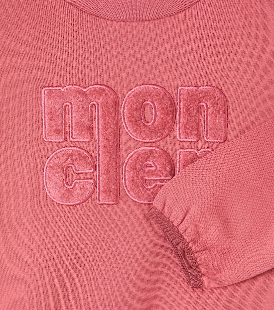 Moncler Enfant - سويت شيرت من قطن الجيرسيه بشعار الماركة