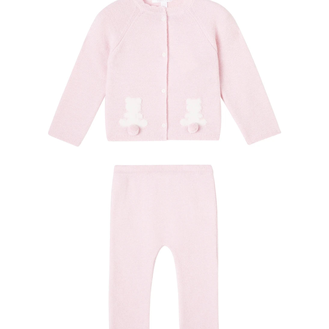 Patachou - Baby knitted cardigan and pants set