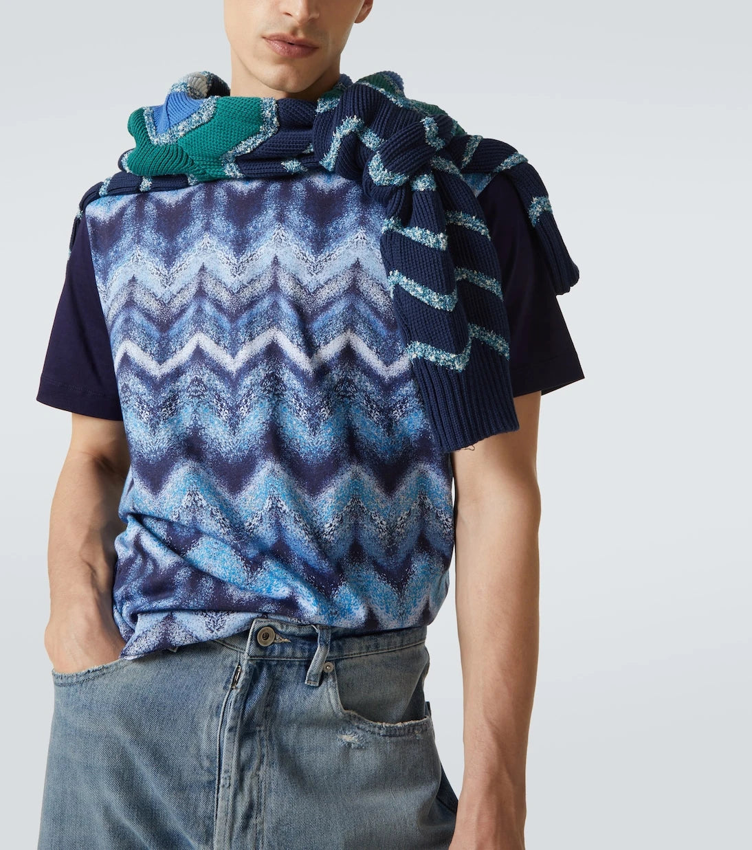 Missoni - Zigzag printed cotton jersey T-shirt