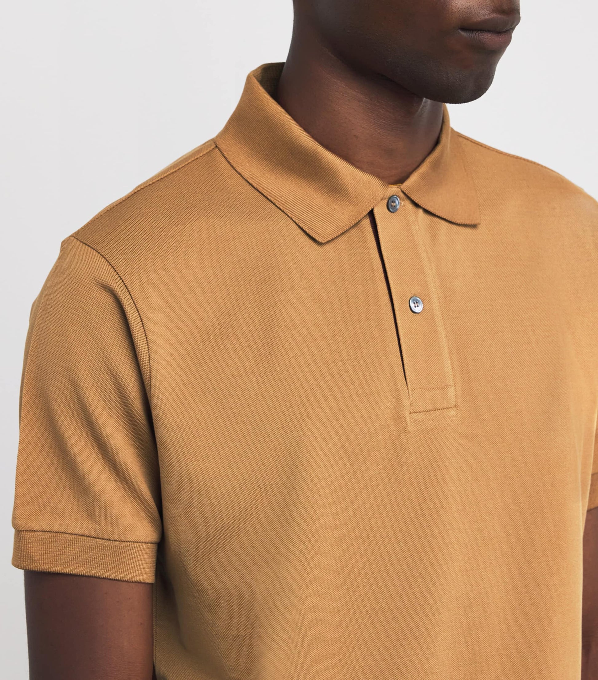 Paul Smith Cotton Artist Stripe Placket Polo Shirt