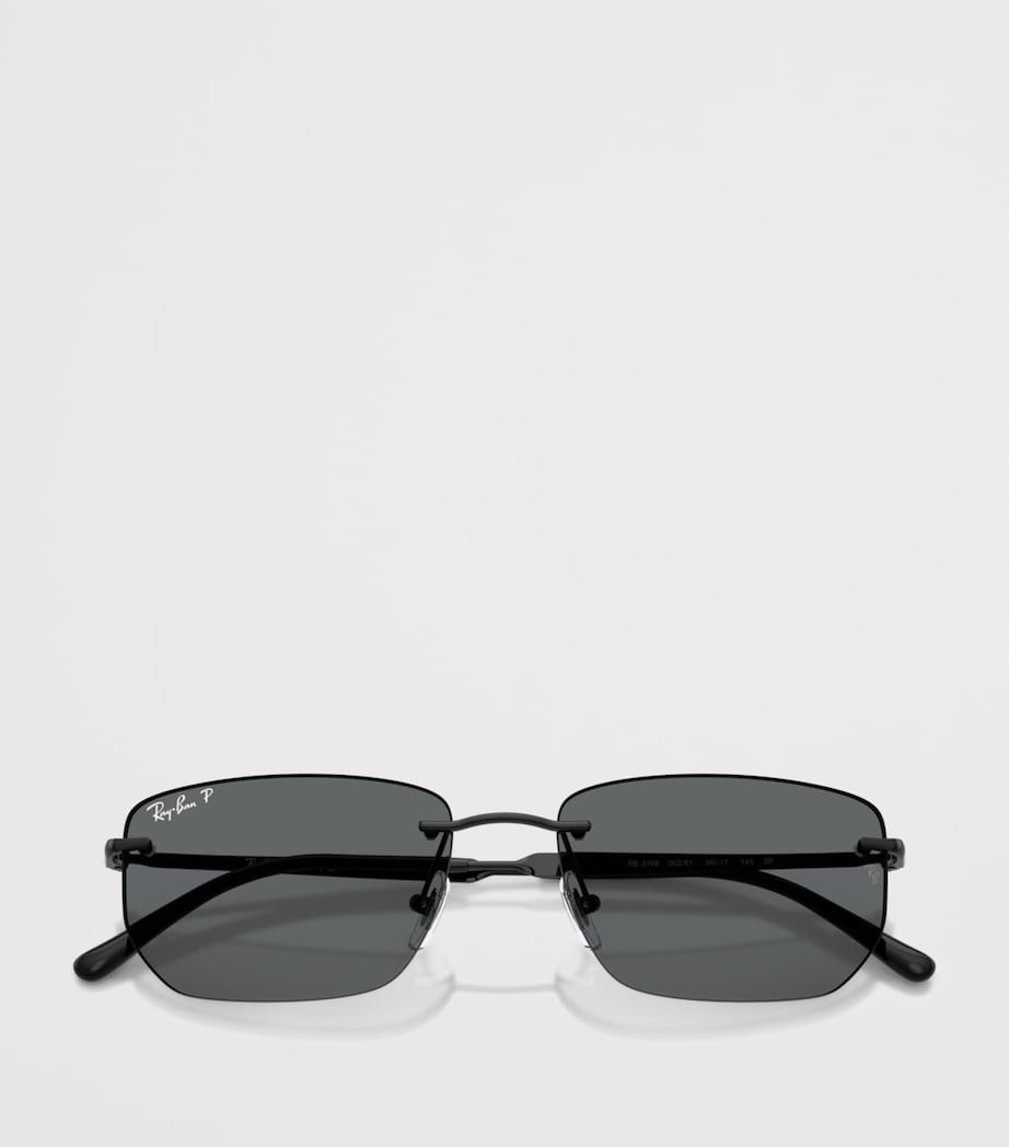 Ray-Ban Black RB3768 Metal Irregular Sunglasses