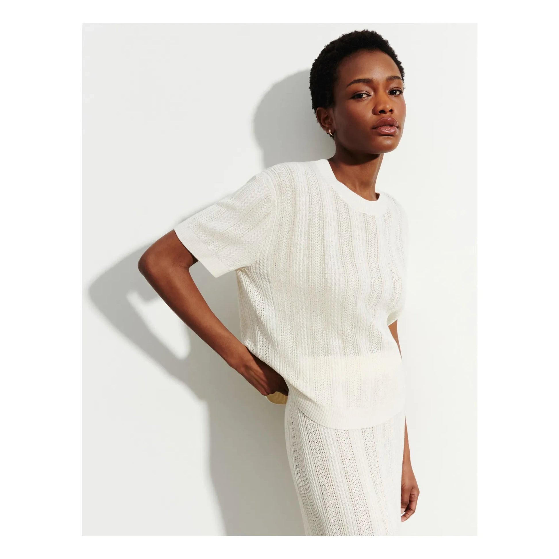 Bompard - Pointelle Cashmere and Silk Sweater | Natural