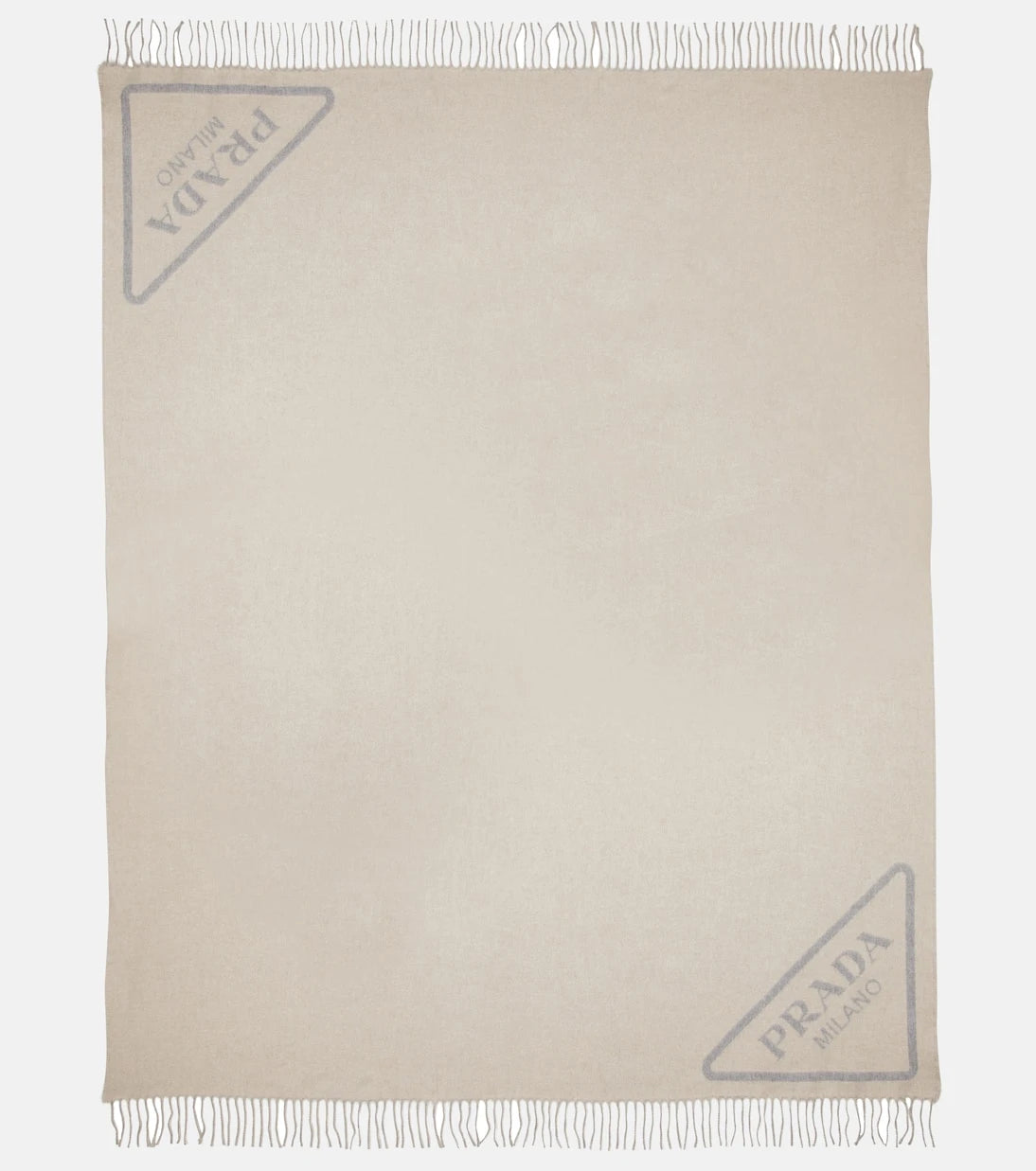 Prada - Logo jacquard cashmere blanket