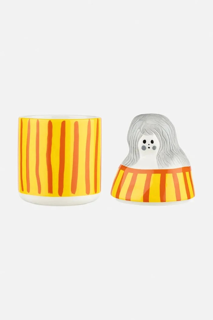 Marimekko taş seramik saklama kabı 11,5 x 22,5 cm