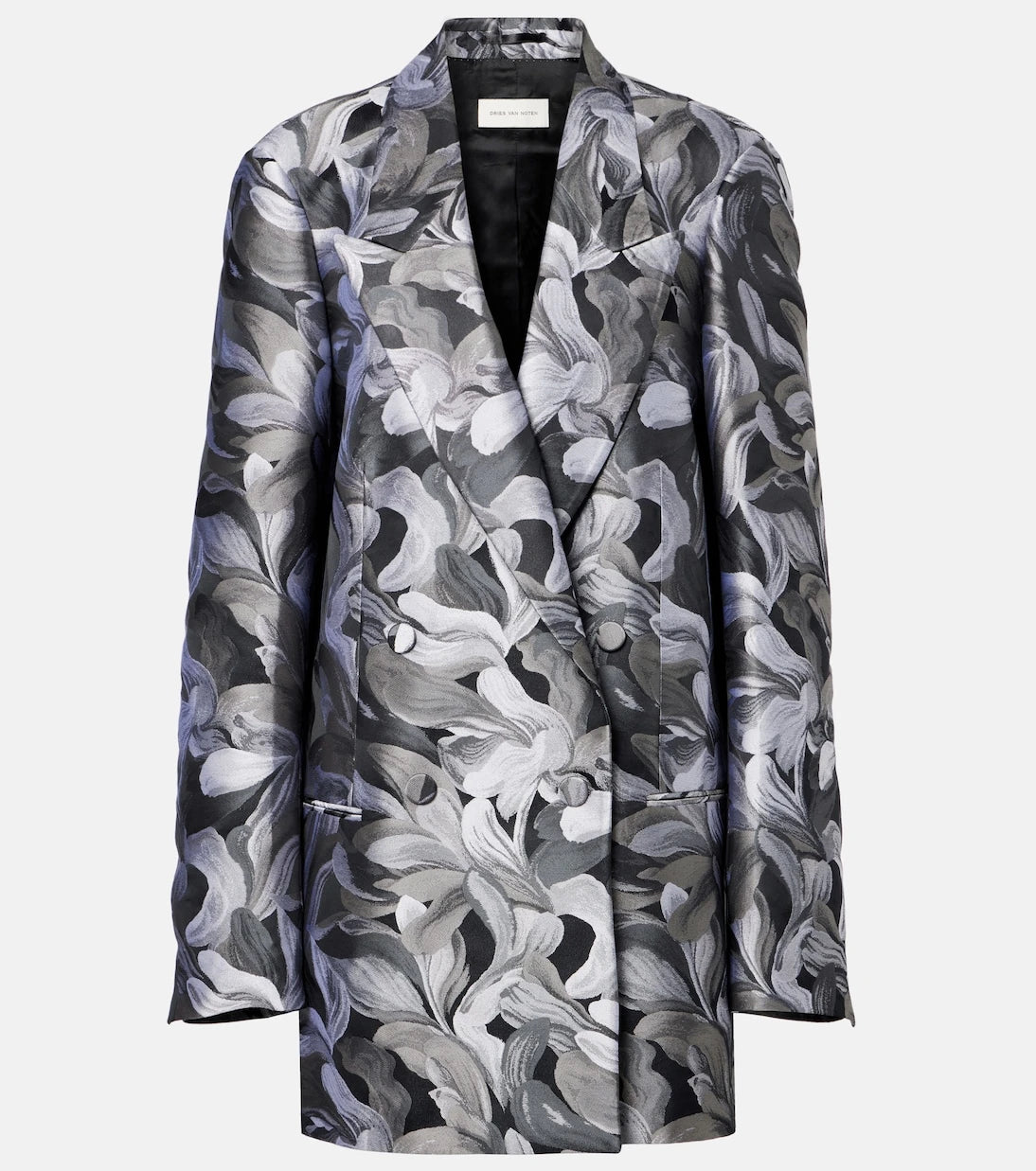 Dries Van Noten - Double-breasted jacquard blazer