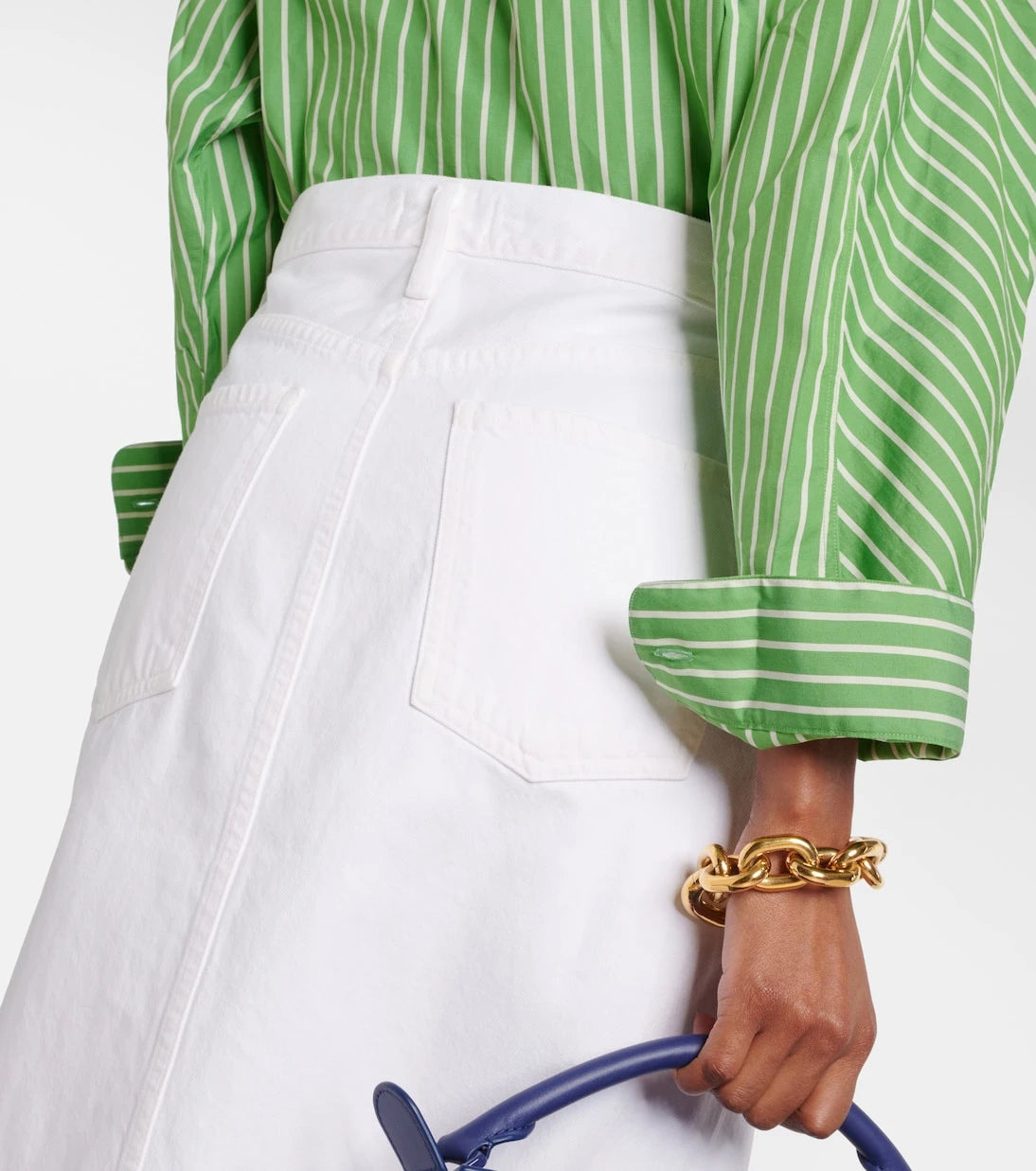 Agolde - Leif denim maxi skirt